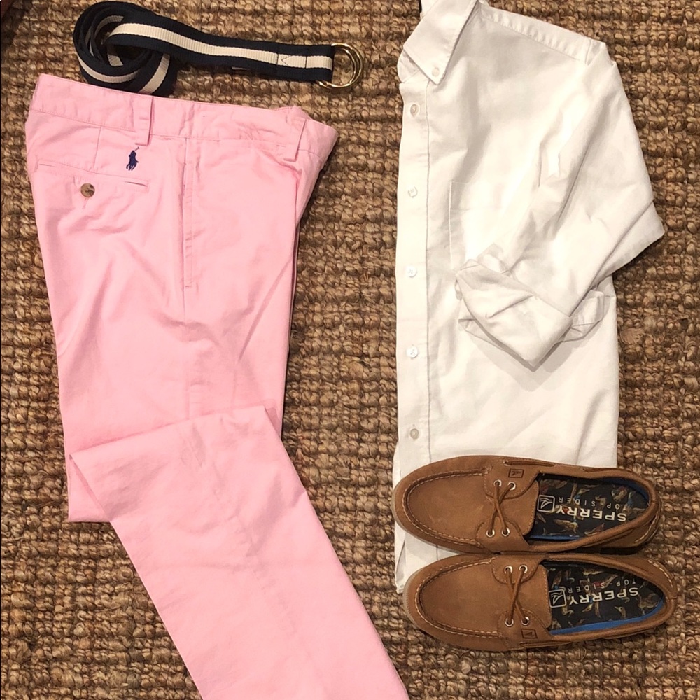 Polo by Ralph Lauren Boys Pink Chinos Size 12